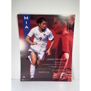 Vintage Mead Costacos Sports Mia Hamm Cardstock Poster 16x20 Women’s Soccer